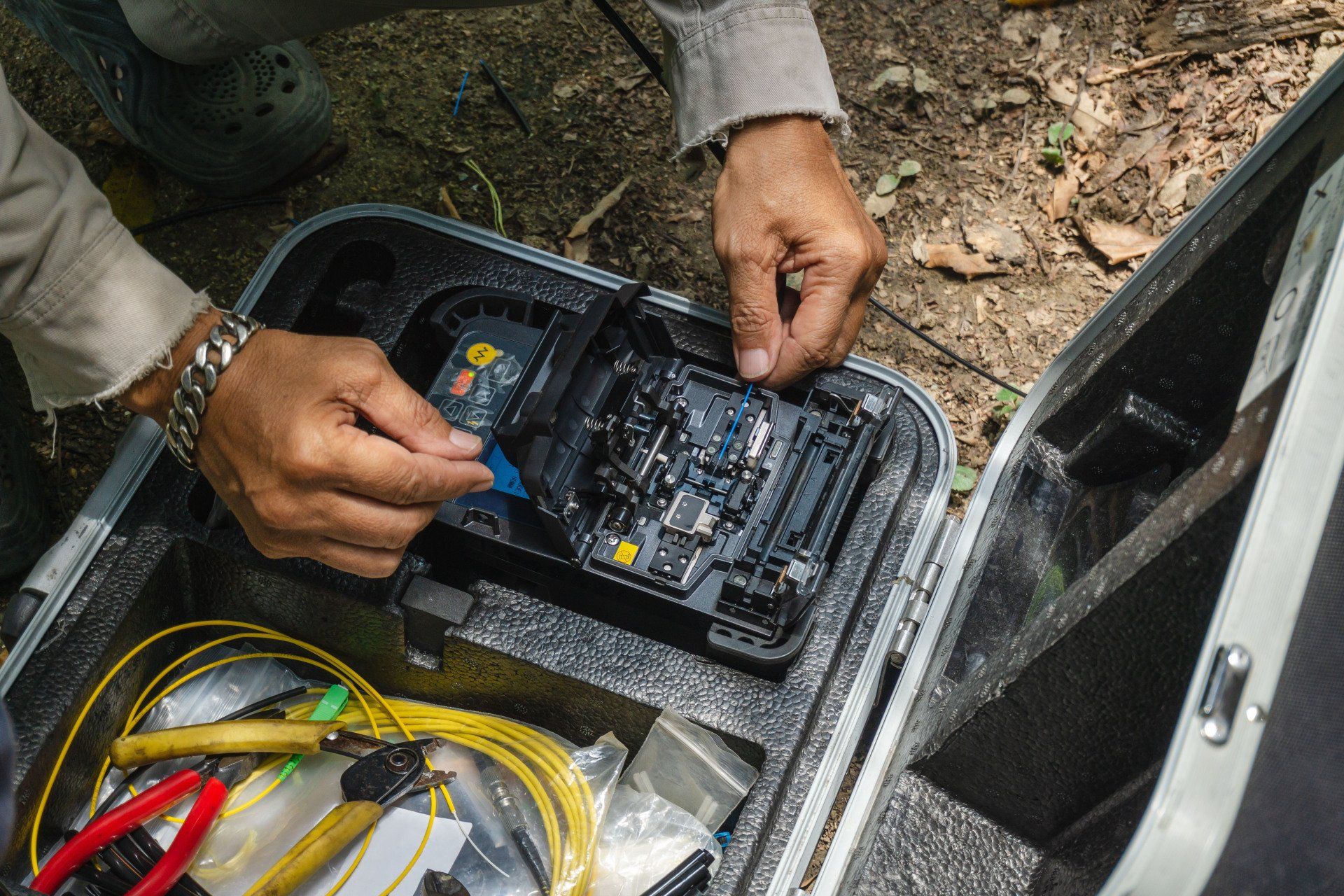 fiber optics installation