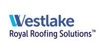 Westlake Royal Roofing Solutions logo in blue and gray text
