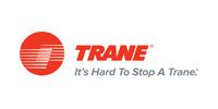 Trane logo: red circle with stylized