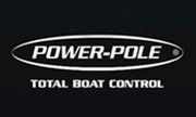 Power-Pole logo with the words “Total Boat Control” on a black oval