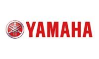 Yamaha logo with red emblem and red wordmark on a white background