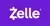 Purple Zelle logo with white text and a yellow curved accent