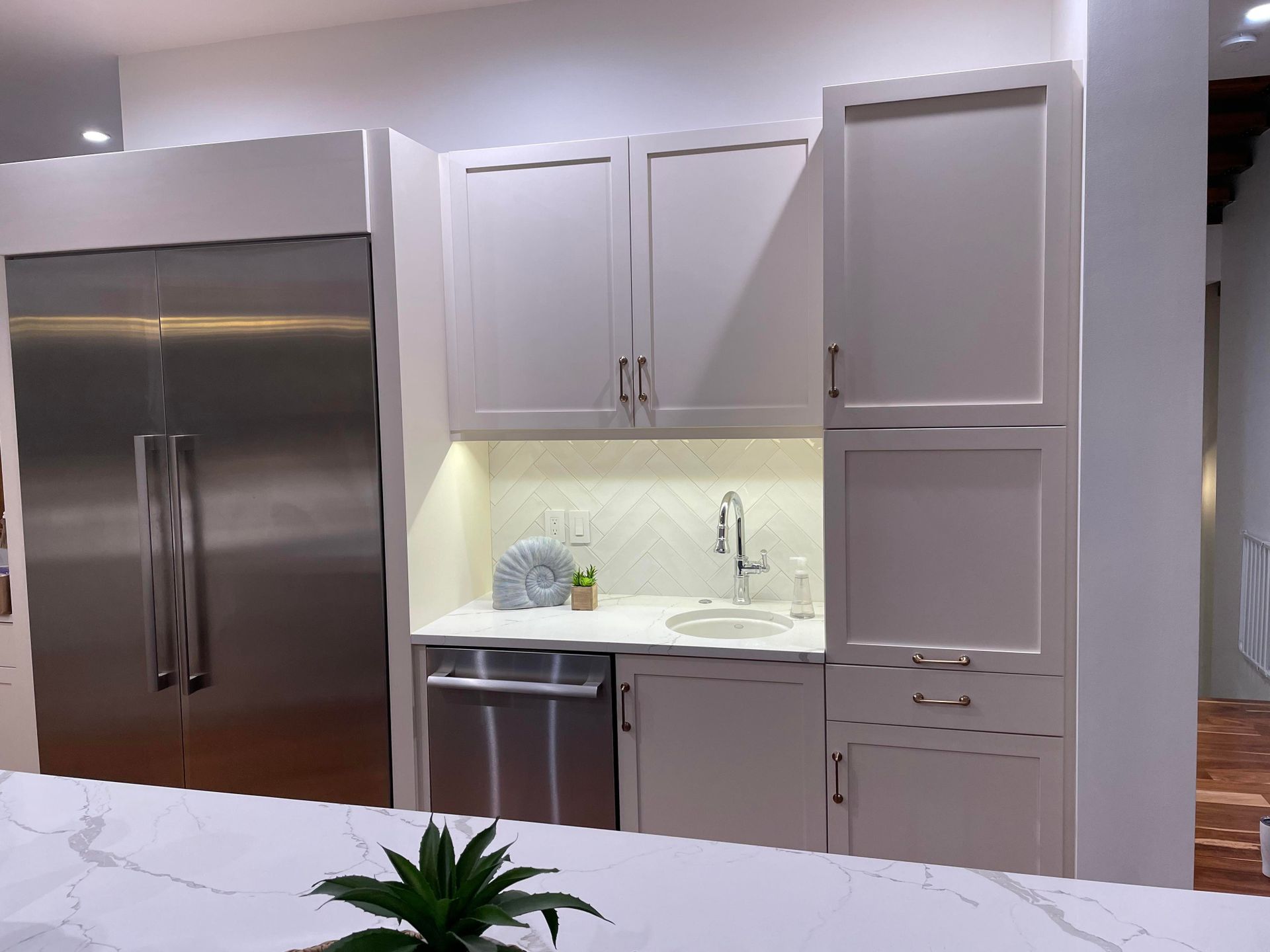 white cabinetry