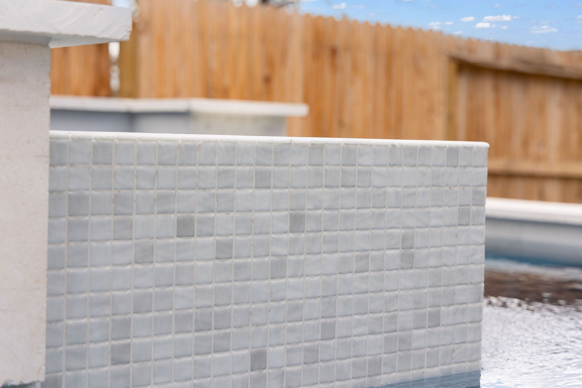 New Custom Pool Wall