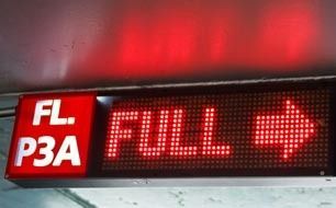 Red electronic sign