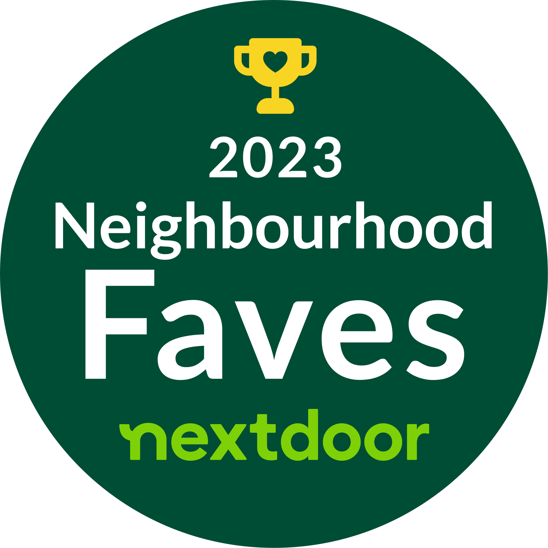2023 Neighbourhood Faves Nextdoor
