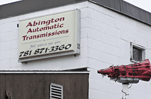 Sign board of Abington Automatic Transmissions