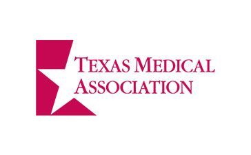 Texas Medical Association logo with a red star and text.