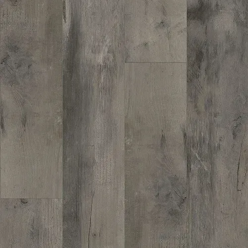 A close up of a gray wooden floor.