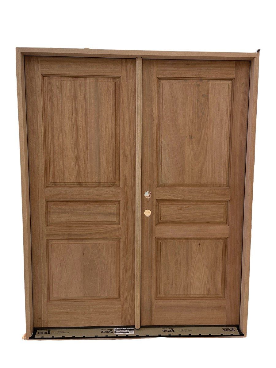 Double door wood