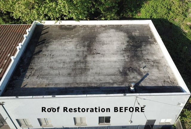 Roof restoration before