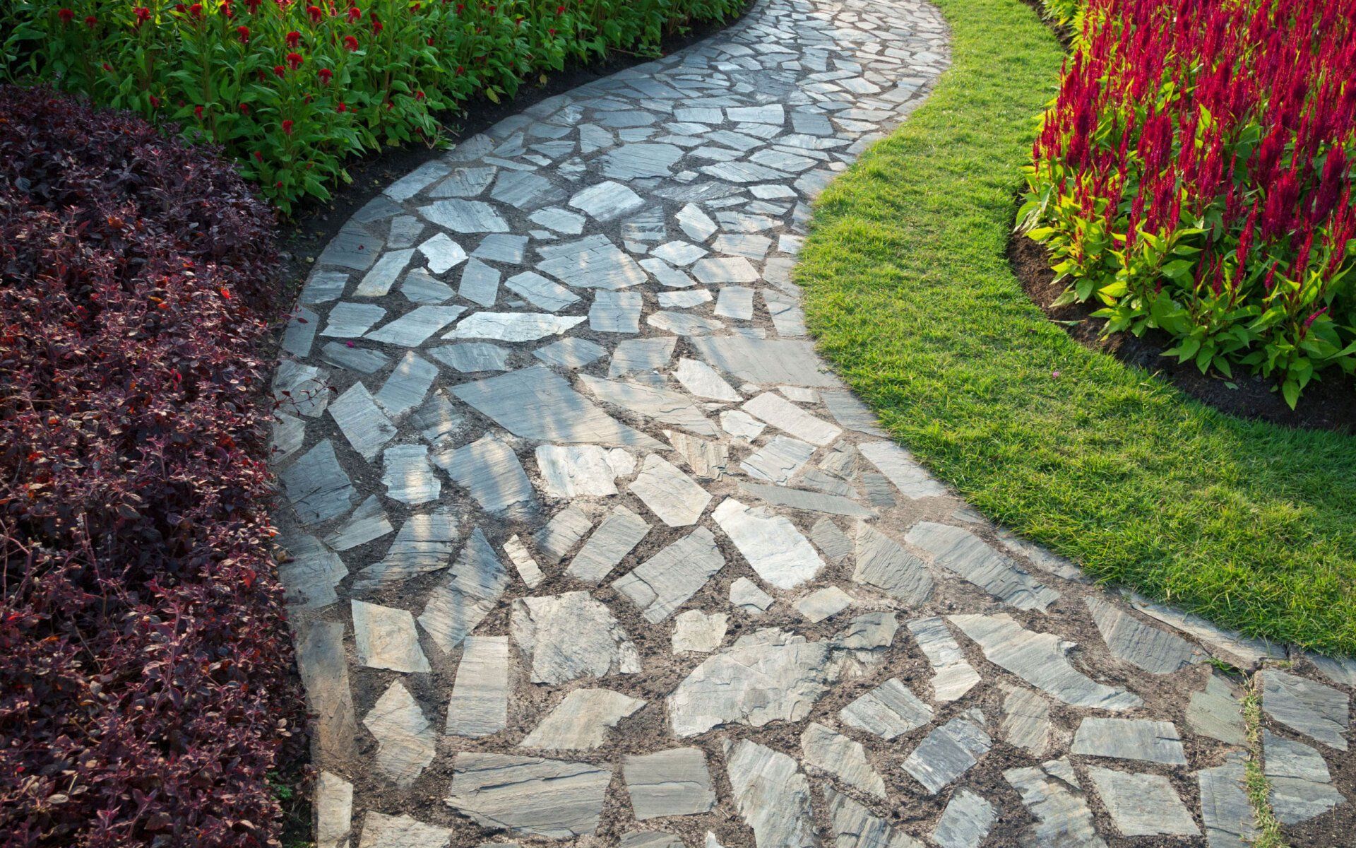 Concrete walkway