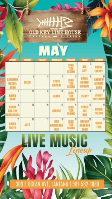 April Live Music Calendar