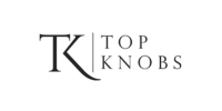 Top Knobs logo with stylized black “TK” and gray “TOP KNOBS” text on white background