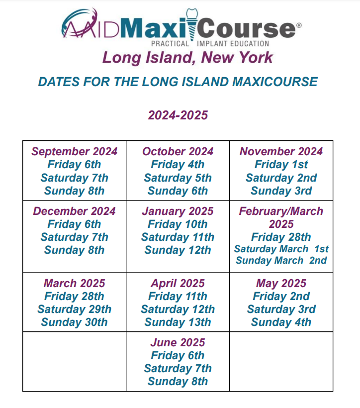 long island new york maxi course dates for the long island maxicourse