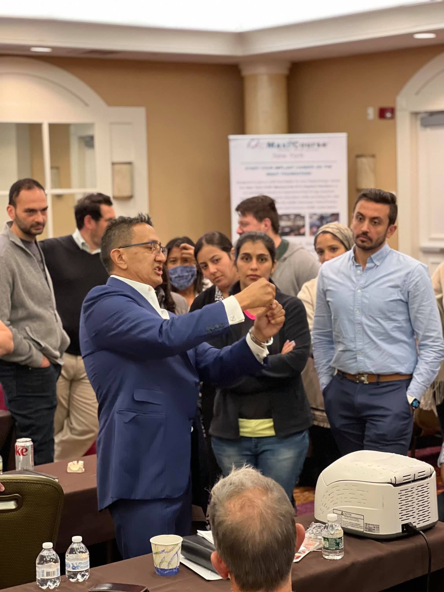 Dr. Mike with colleagues