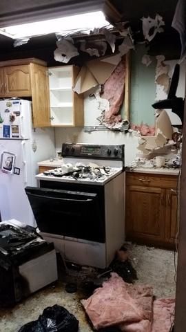 fire damage kitchen