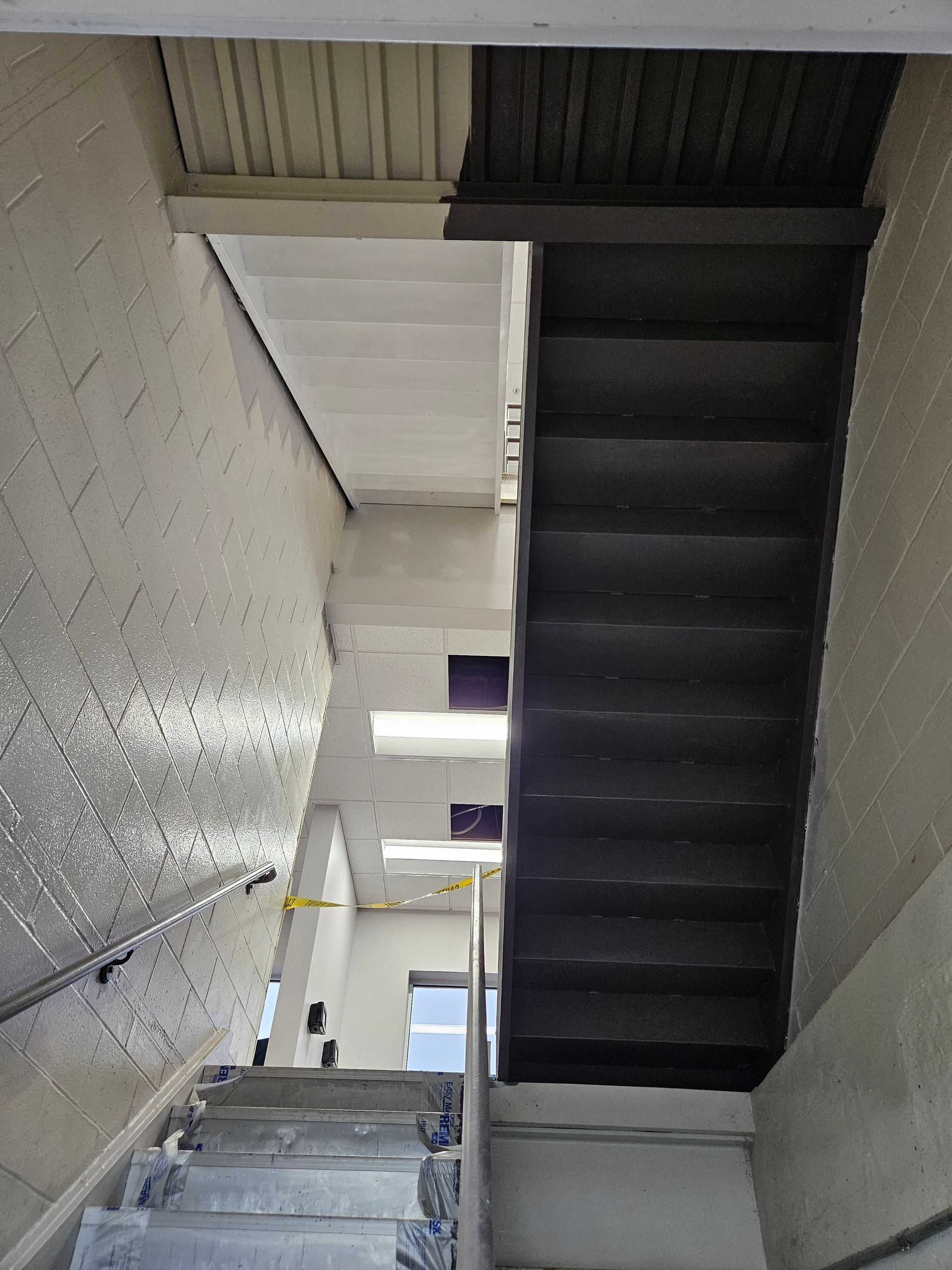 A staircase leading up to the second floor of a building.