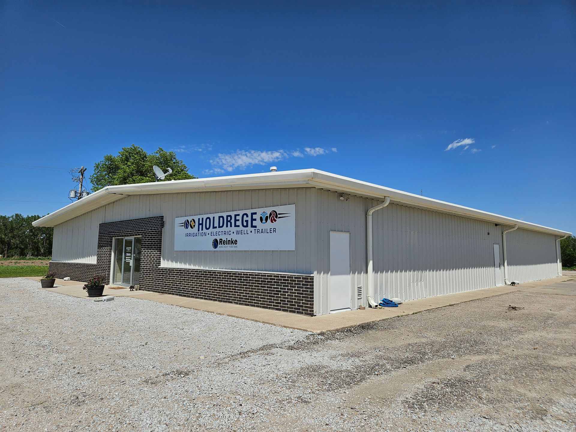 A large building with a zebra print on the side of it.