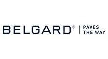 Belgard logo with tagline “PAVES THE WAY” in black text on a white background