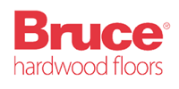 Bruce hardwood floors logo in red text on a white background.