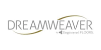 Logo for Dreamweaver, a flooring brand, with text and curved line elements.