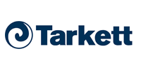 Tarkett logo: a blue spiral design next to the word 