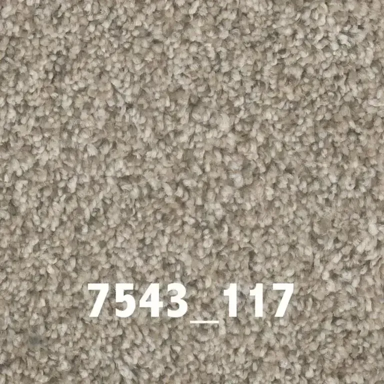 Beige carpet sample with texture and the number 7543_117.