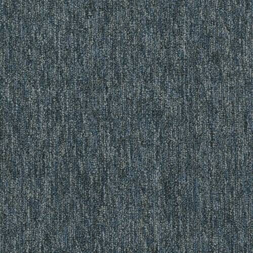 Blue and gray textured fabric with a vertical weave pattern.