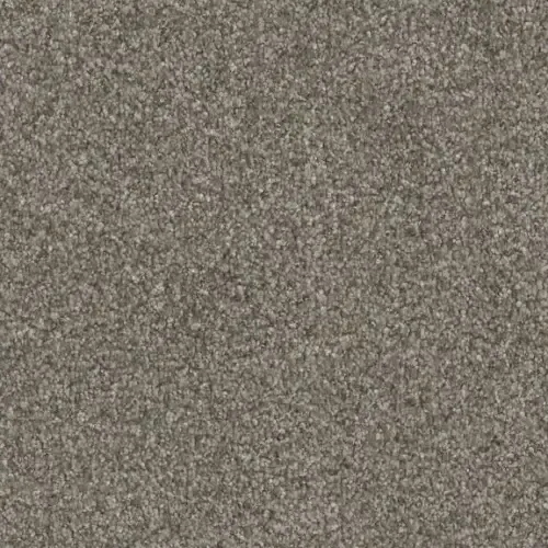 Close-up of a neutral-toned carpet with a speckled appearance.