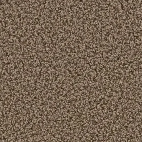 Close-up of brown, textured carpet with a looped pile.