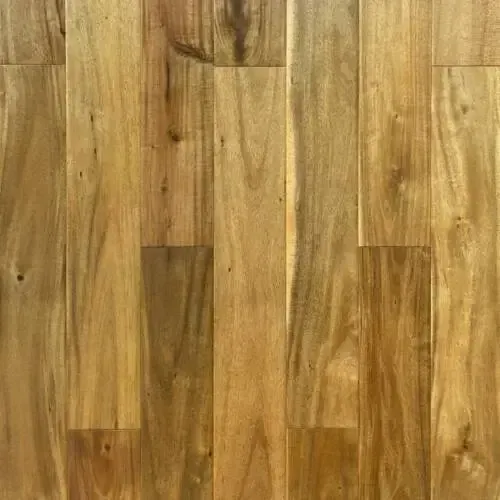 Wooden floorboards in shades of brown and tan, showing wood grain patterns.