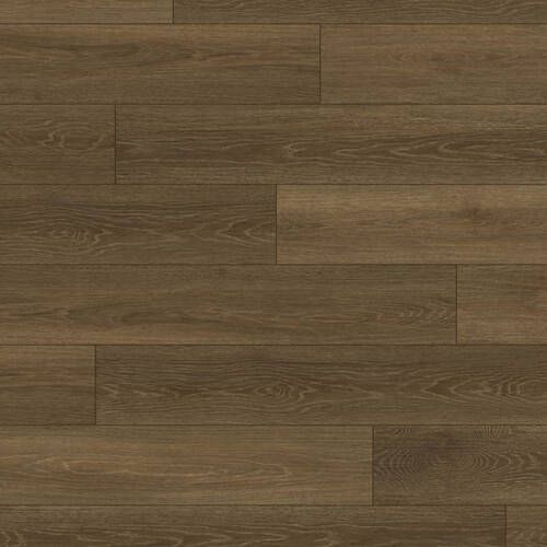 Dark brown wood flooring with wood grain pattern.