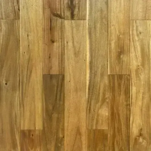 Wooden floorboards in shades of brown and tan, showing wood grain patterns.