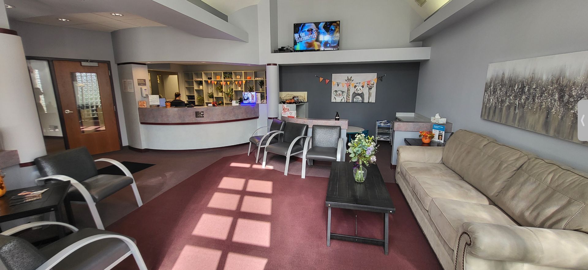 inside the dentist office