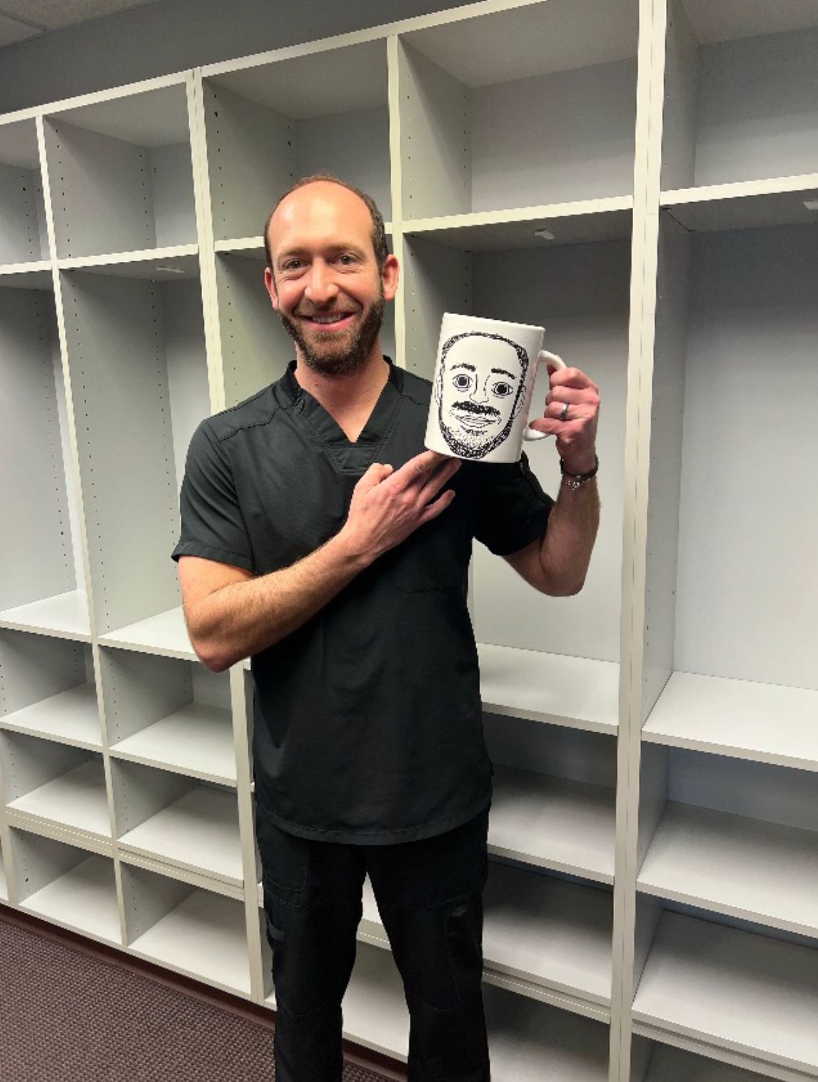 Robert Handling Big Cup