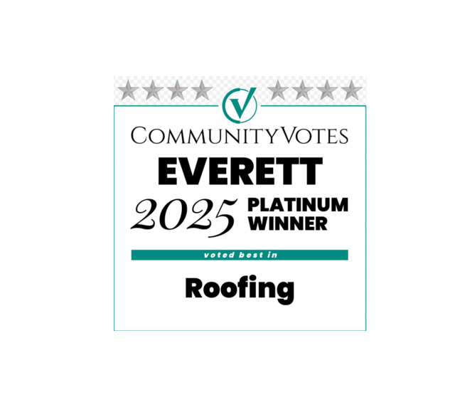 Community Votes Everett 2025 Platinum Winner for Roofing Award