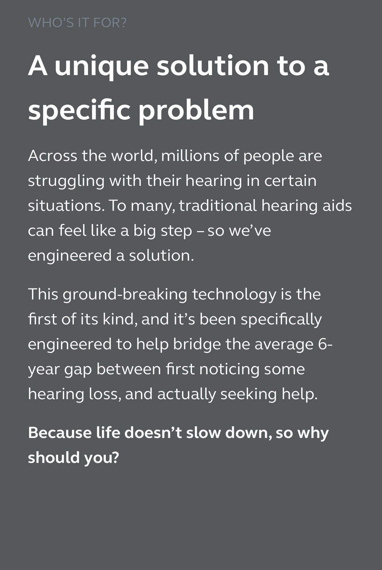 A unique solution to a specific problem