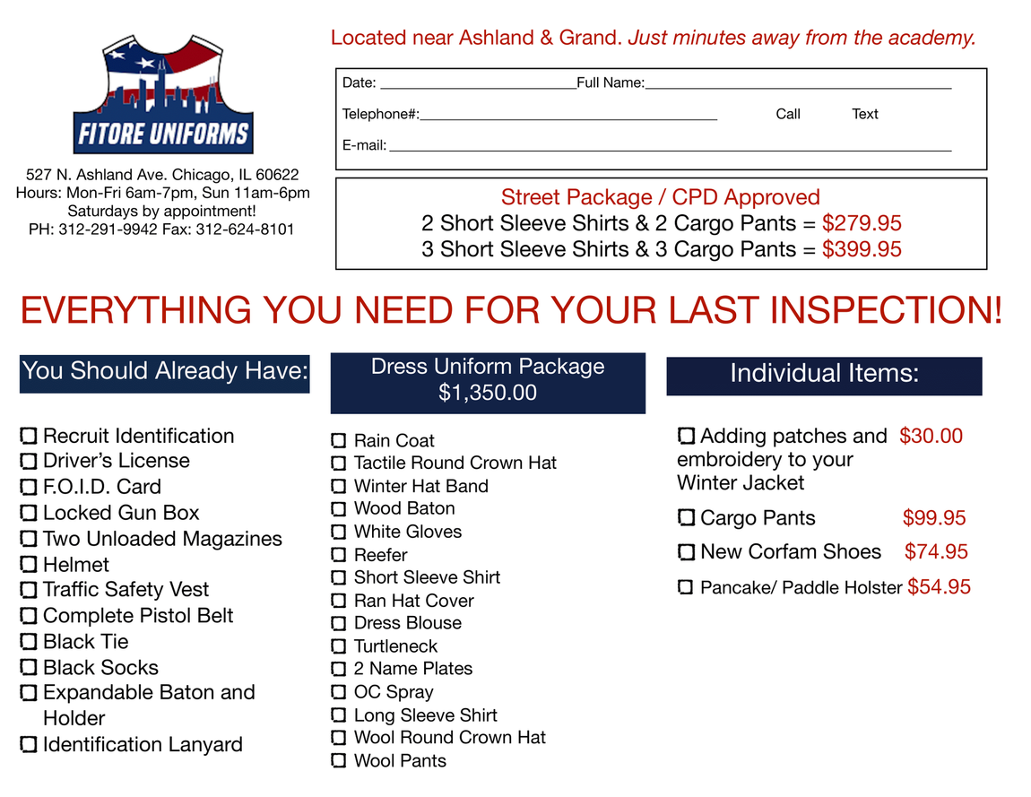 Everything you need for your last inspection