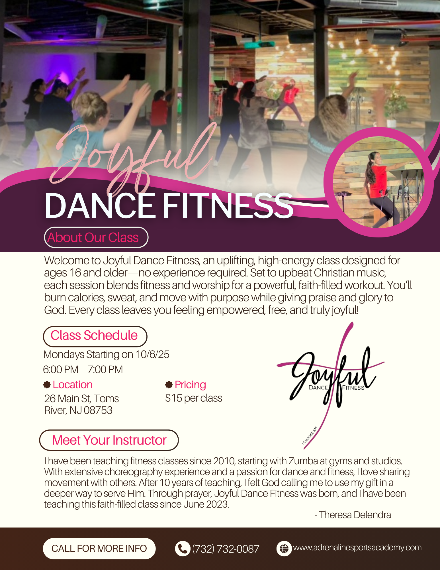 Dance Fitness Class Flyer