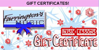 music lessons gift certificate