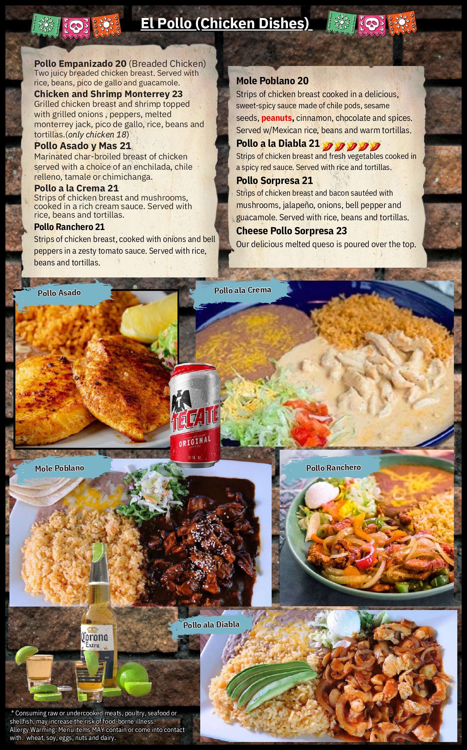 Evanston dinner menu