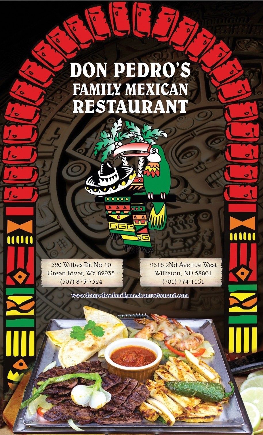 Williston dinner menu