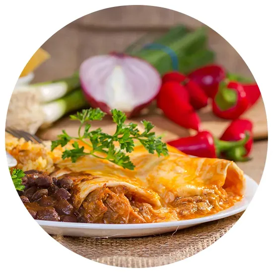 Delicious mexican food