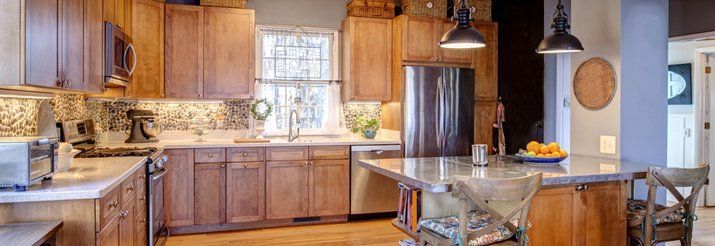Maple cabinetry