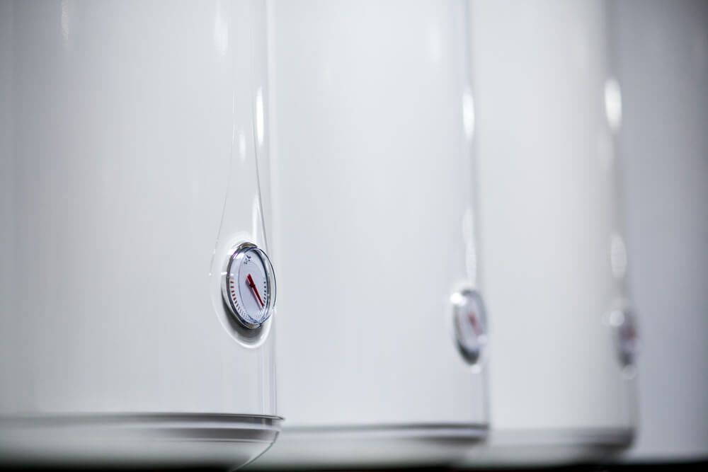 Gray and white plaid pattern.