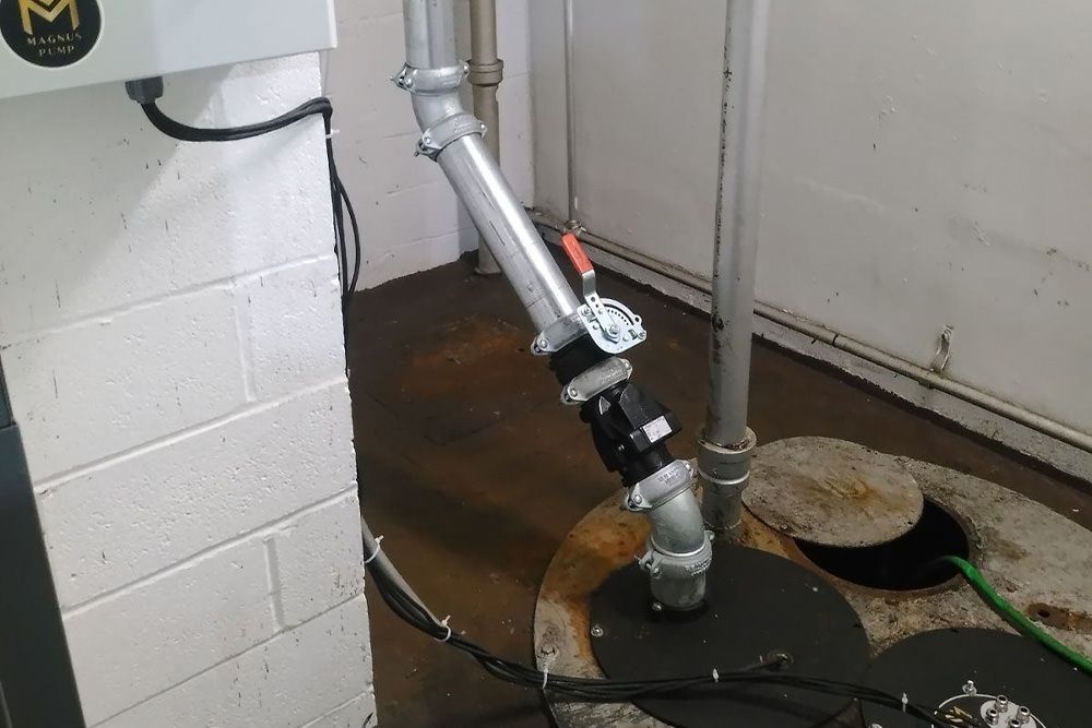 Gray and white plaid pattern.