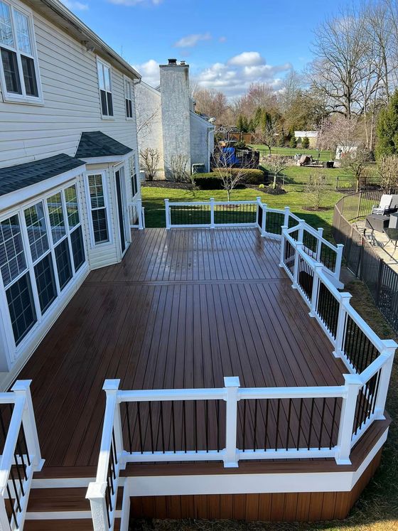 Newly renovated deck