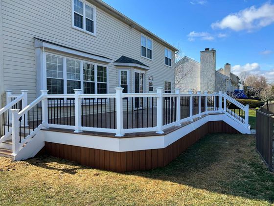 Newly constructed deck