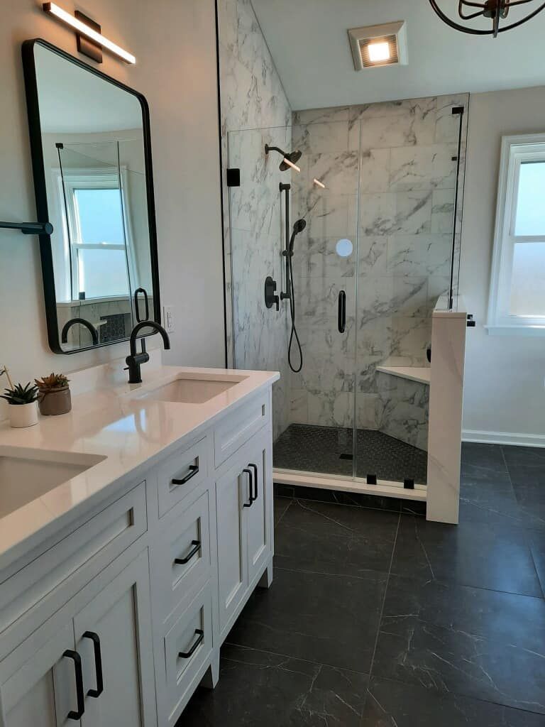 Modern bathroom renovation